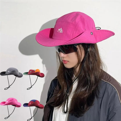Color Block Quick-Dry Breathable Bucket Hat