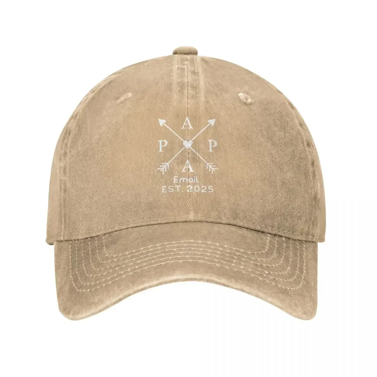 Dads Edition Personalized Name Year Distressed Baseball Cap