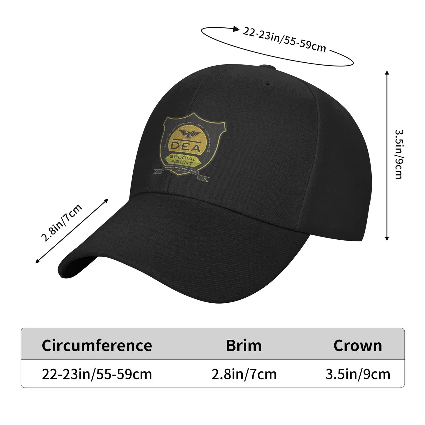 DEA Breaking Bad Hip Hop Baseball Cap