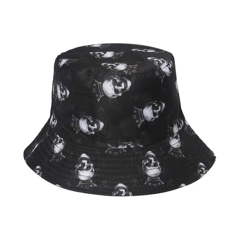 Ghost Head Hole Fisherman Hat