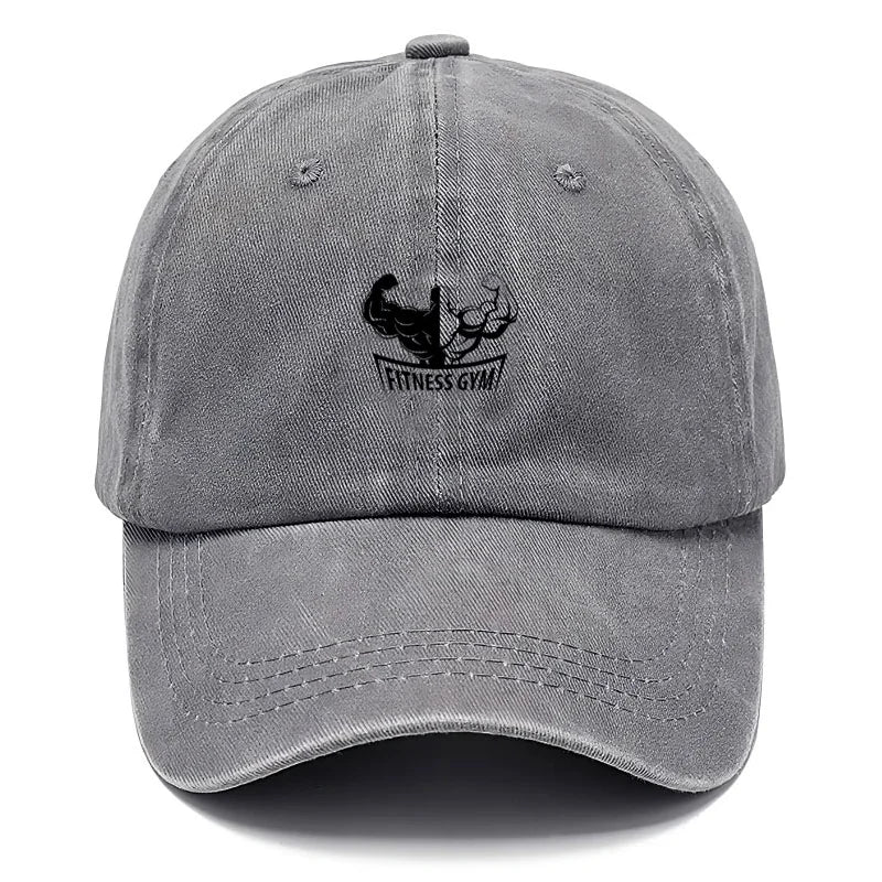 Bodybuilding Vintage Washed Cotton Gym Workout Baseball Cap