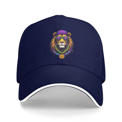 Mardigator Mardi Gras Lion Costume Baseball Cap