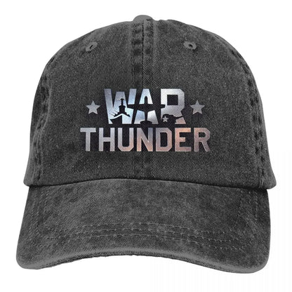 War Thunder Distressed Denim Baseball Cap