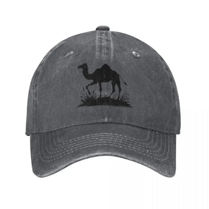 Vintage Distressed Camel Silhouette Baseball Cap