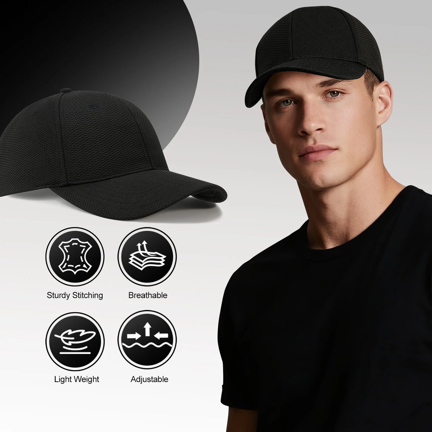 FEICUI Breathable Mesh Baseball Cap