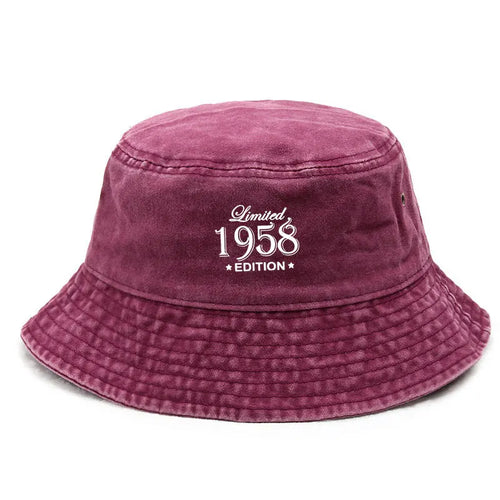 Vintage Washed Cotton Fisherman Bucket Cap