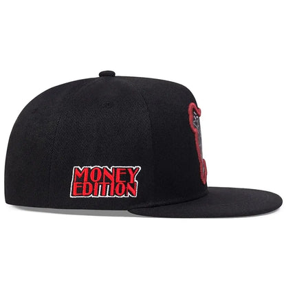 Character Embroidered Snapback Hip Hop Baseball Hat