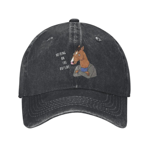 Bojack Horseman Washed Denim Snapback Baseball Cap