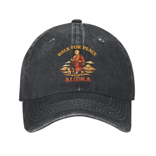 Walk For Peace Monk Dog Trucker Baseball Cap