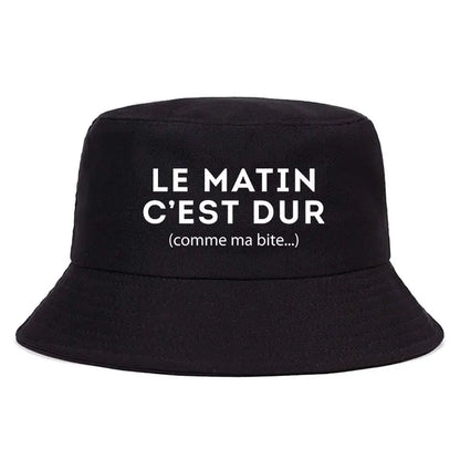 Reversible Funny Streetwear Bob Le Matin Bucket Hat