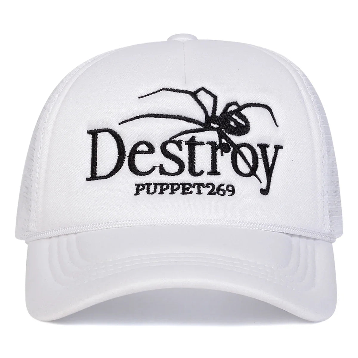 Unisex DESROY Spider Embroidery Baseball Net Caps
