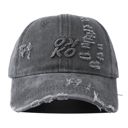 Retro Washed Letter Embroidered Baseball Cap