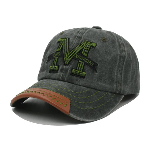 Unisex Vintage Cotton Adjustable Trucker Baseball Cap