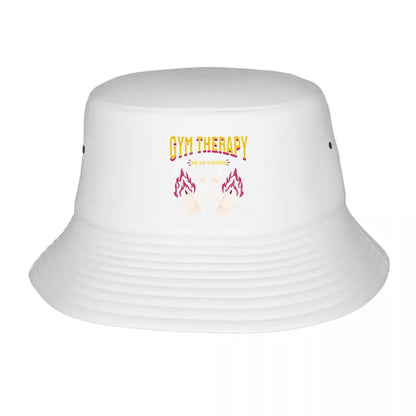 Gym Therapy Graphic Text Winter Style Bucket Hat