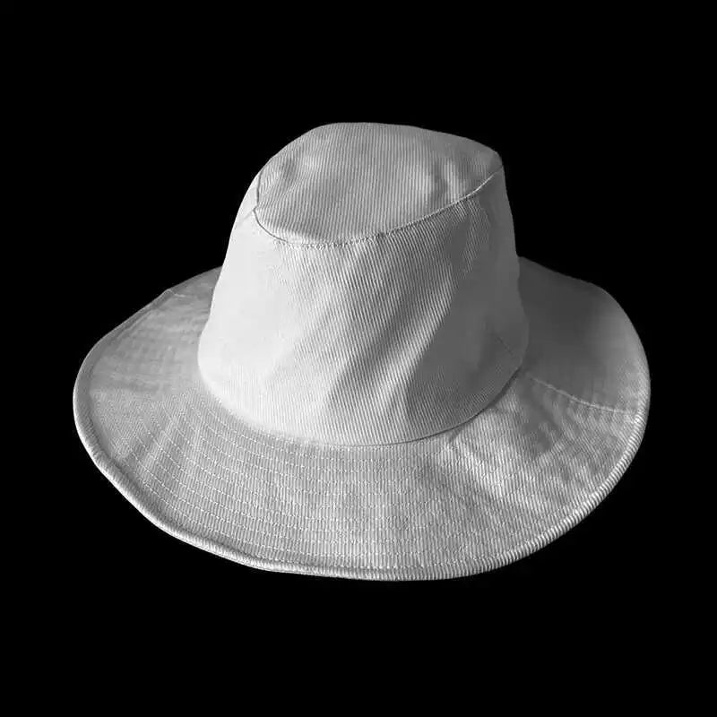 Oversized Yamamoto Style UPF50+ Black Bucket Hat