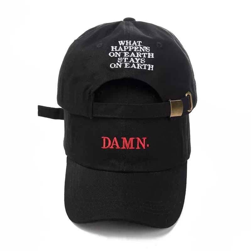 DAMN Embroidered Hip Hop Unstructured Baseball Hat