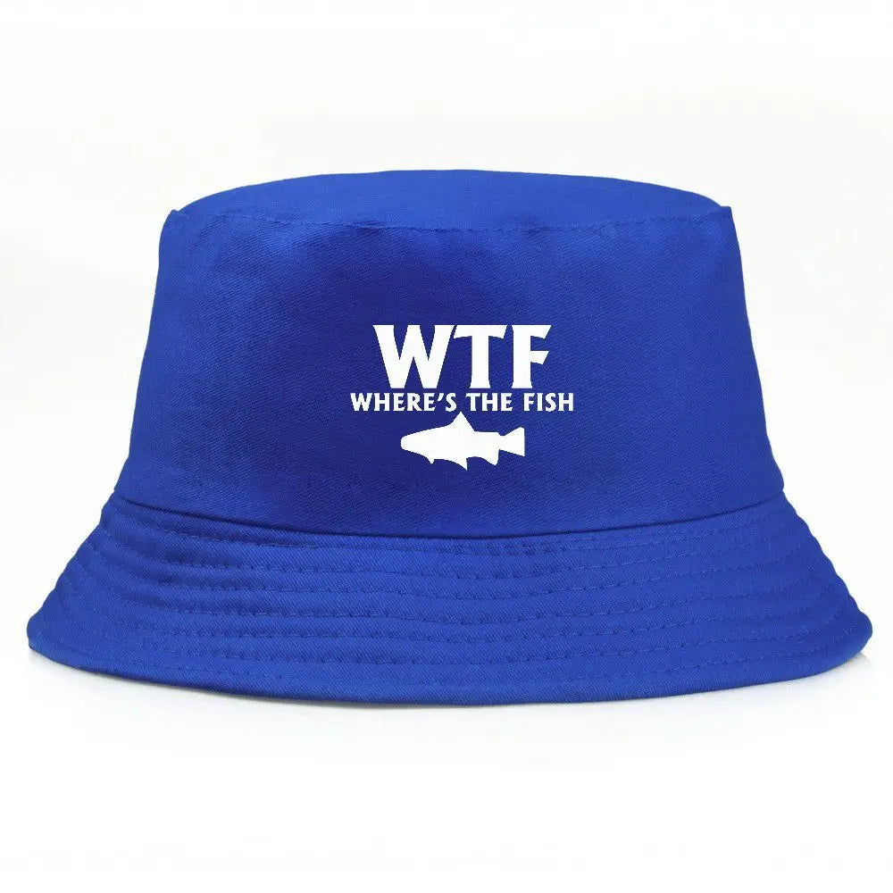 WTF Print Cotton Bucket Hat