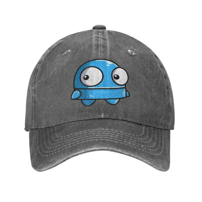 Vintage REPO Robot Horror Anime Denim Baseball Cap