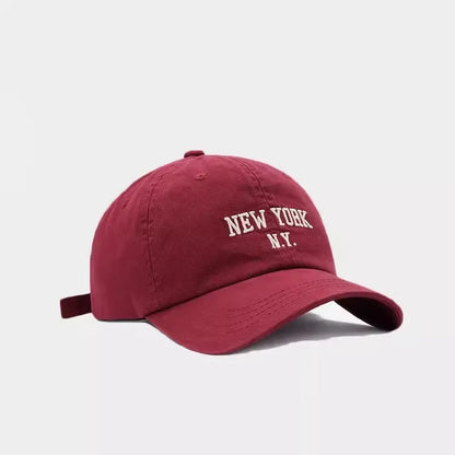 New Letter Embroidered Solid Color Unisex Baseball Cap
