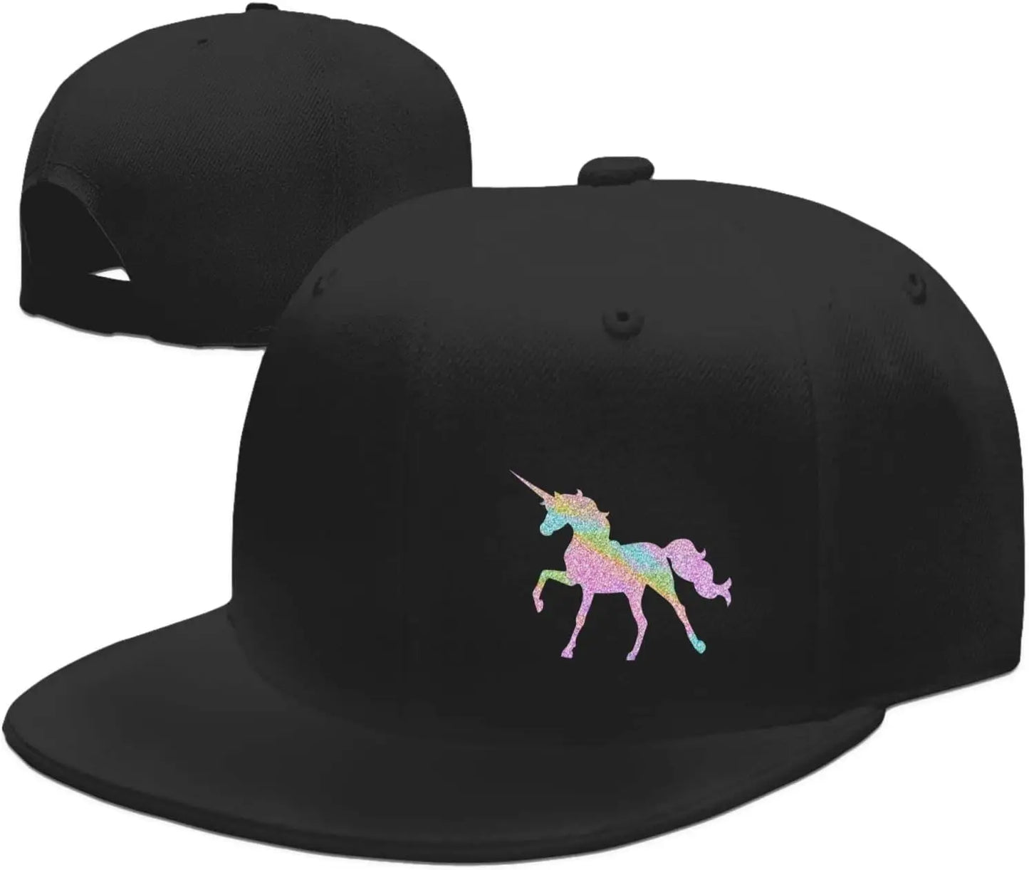 Glitter Unicorn Adjustable Outdoor Snapback Cap