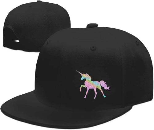 Glitter Unicorn Adjustable Outdoor Snapback Cap
