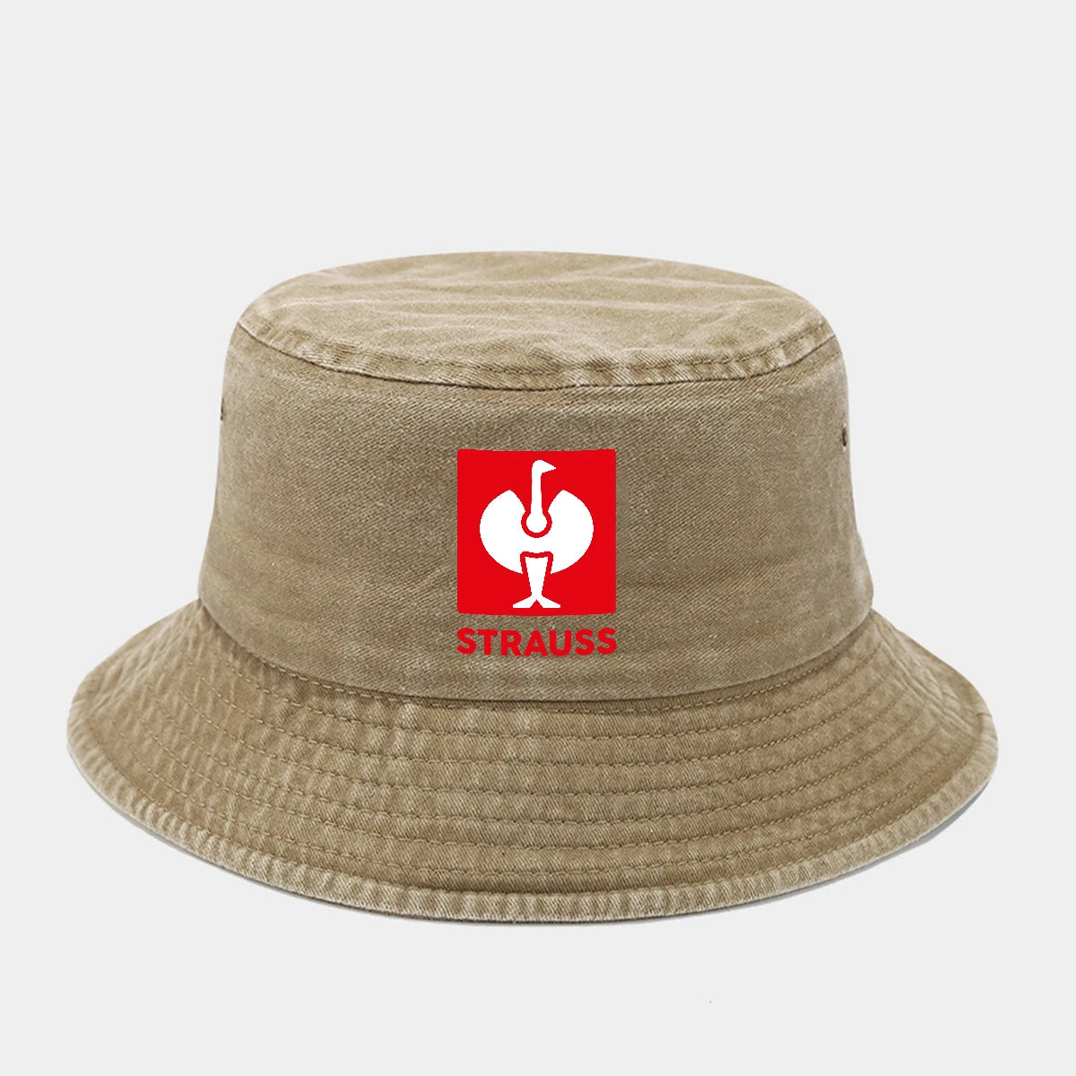 Printed Washed Retro Sunshade Fisherman Hat