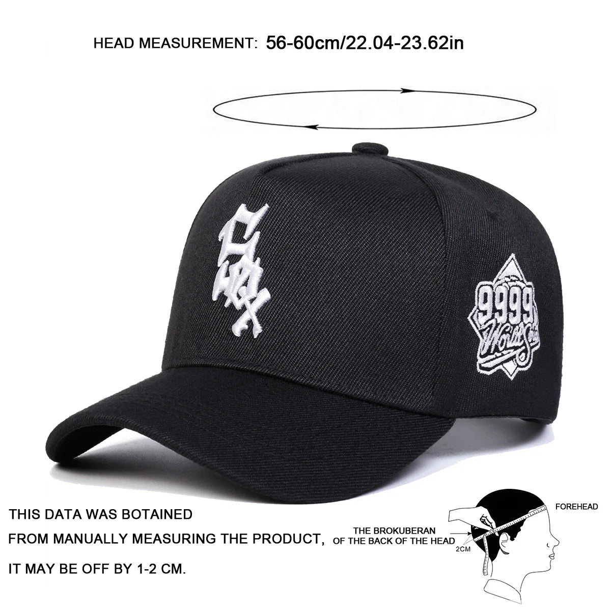 Unisex SOX 9999 Embroidered Casual Baseball Cap