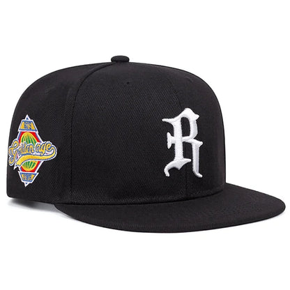 Fashion Primary Logo Embroidered Hip Hop Snapback Cap