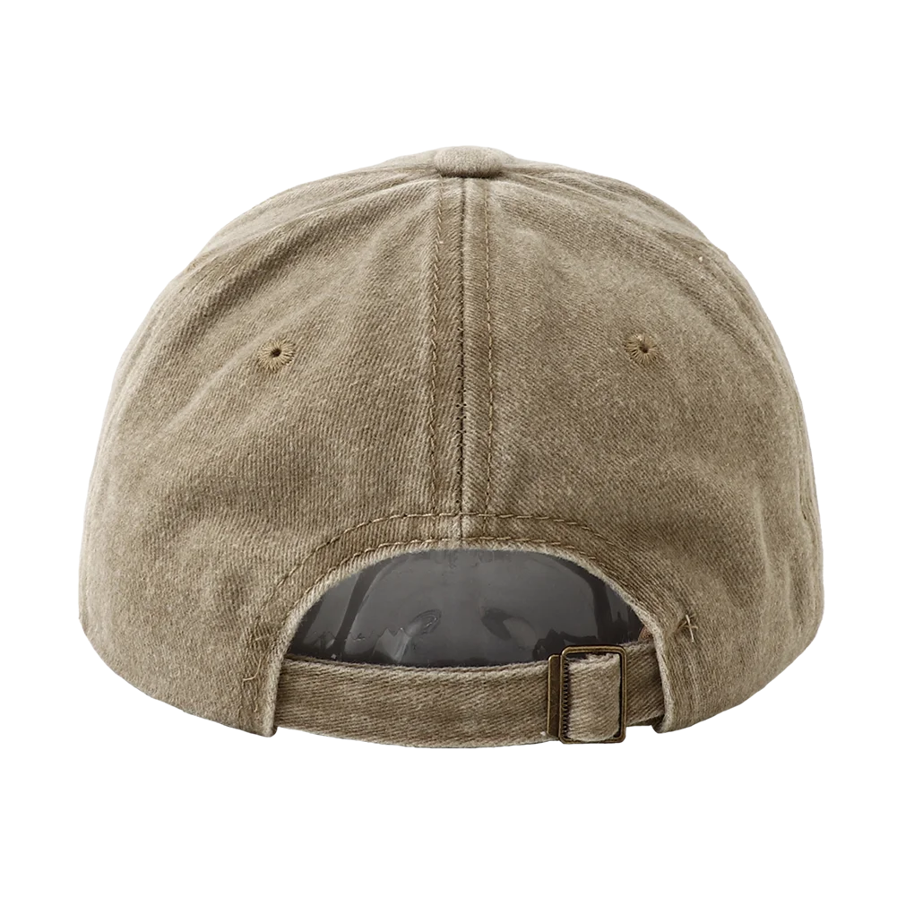 Retro Washed Letter Embroidered Baseball Cap
