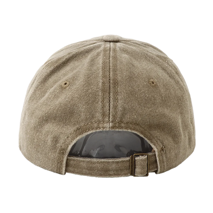 Retro Washed Letter Embroidered Baseball Cap