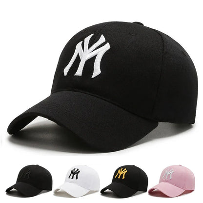 Korean Hard Top Letter Embroidered Baseball Cap