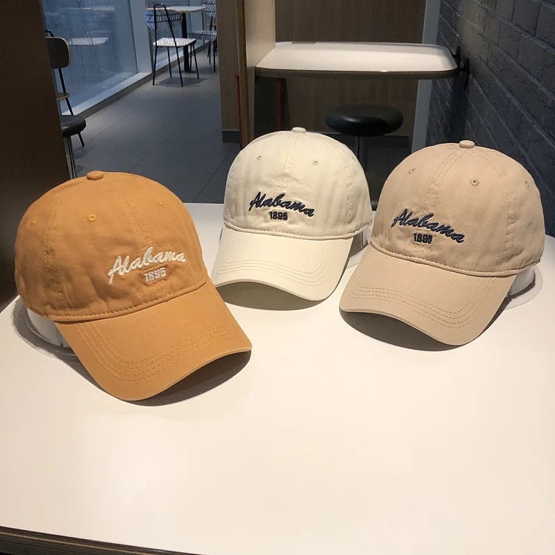 RICYGVM Letter Embroidery Solid Color Baseball Cap