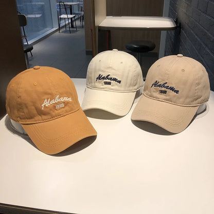 RICYGVM Letter Embroidery Solid Color Baseball Cap