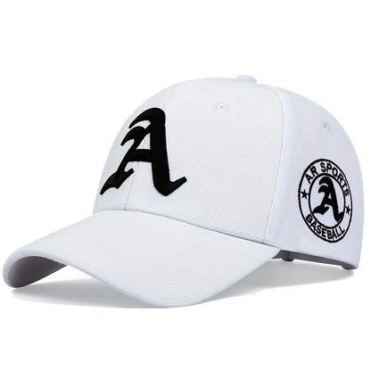 Unisex A Letter Embroidery Baseball Cap