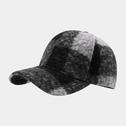 Unisex Plaid Patchwork Baseball Cap
