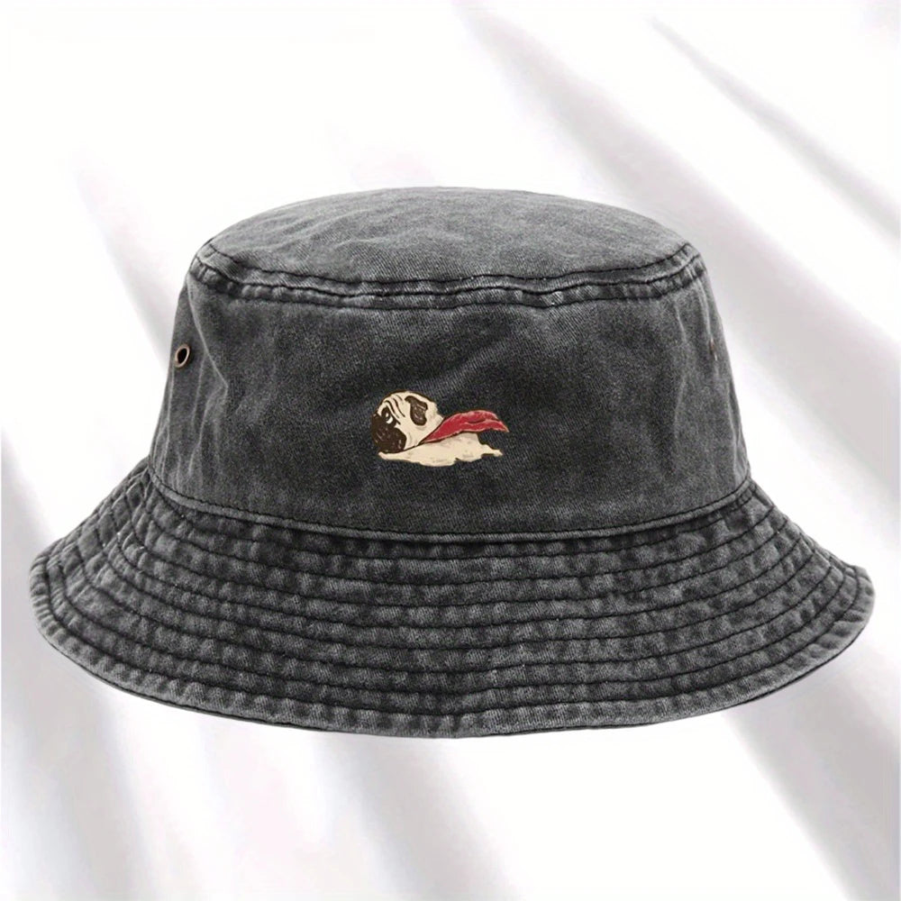 Vintage Dog Print Bucket Hat
