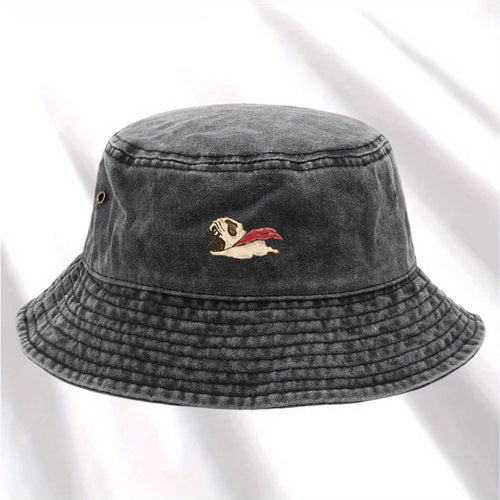 Vintage Dog Print Bucket Hat
