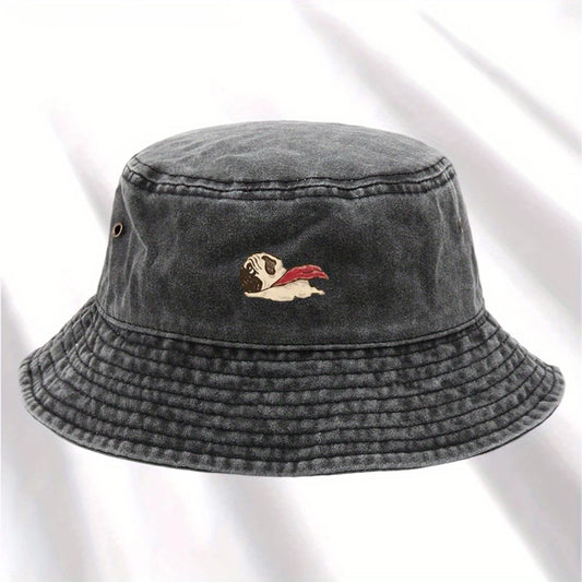 Vintage Dog Print Bucket Hat