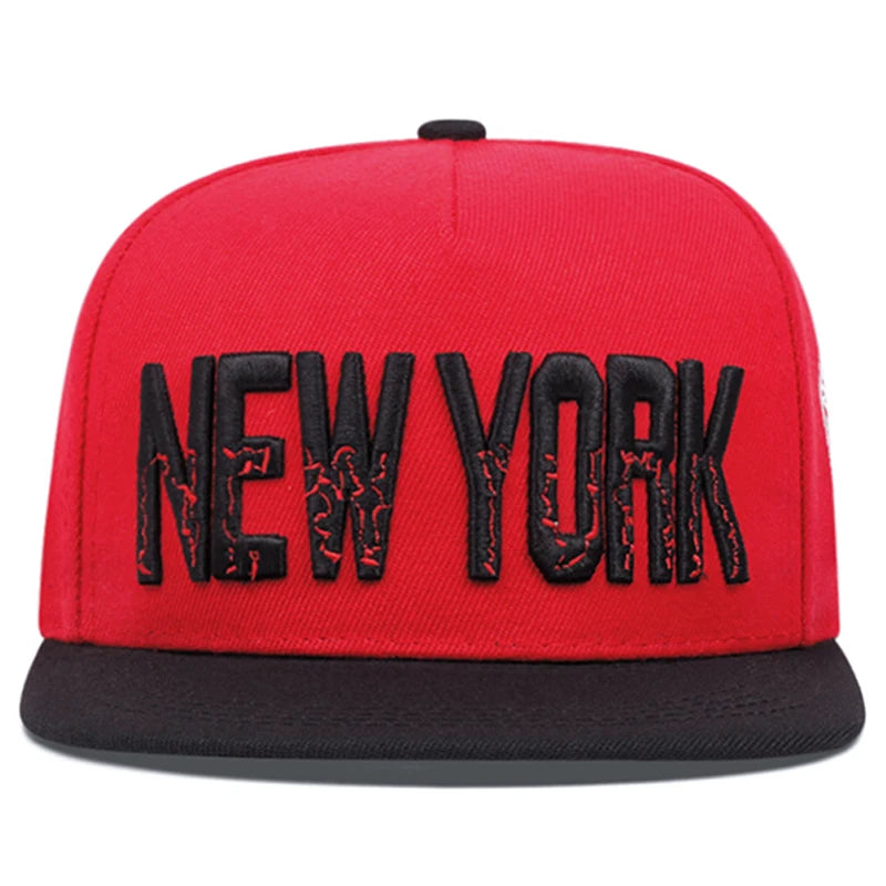 New York Embroidered Snapback Hat Unisex