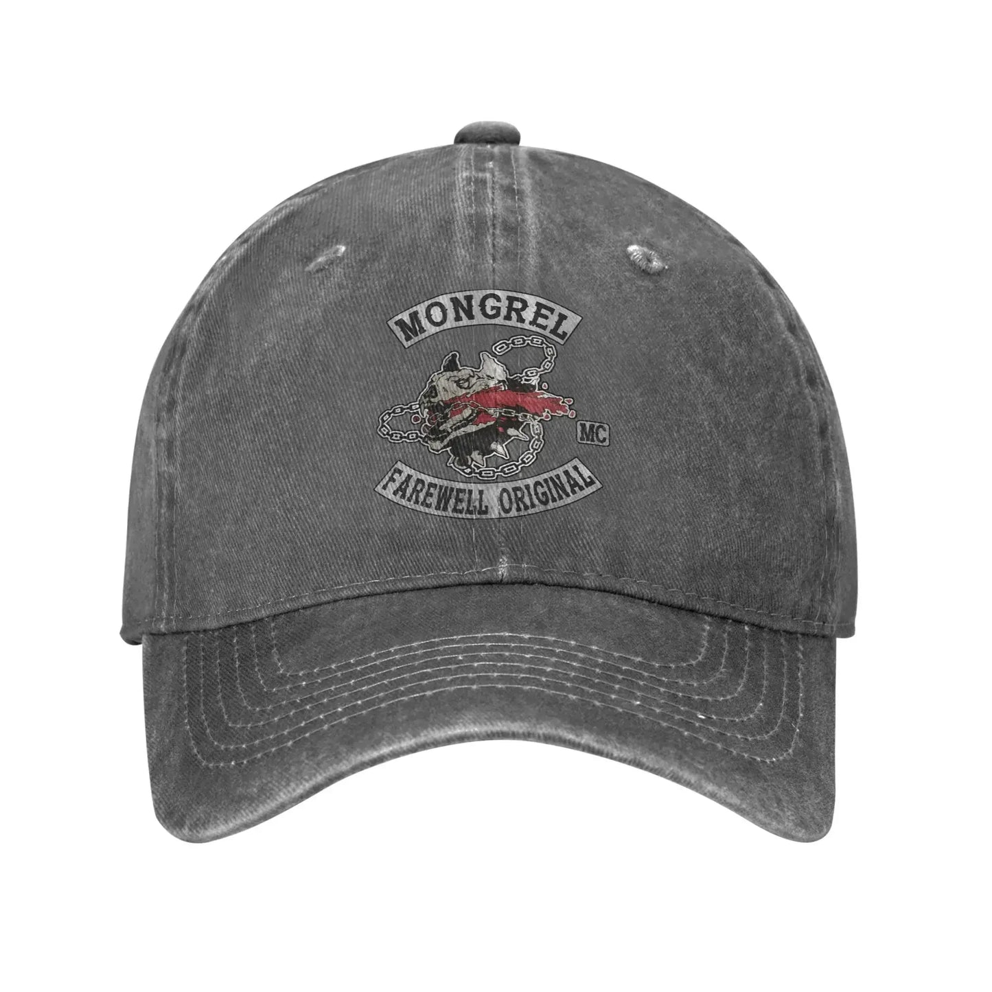 Mongrels Motorcycle Club Washed Trucker Baseball Cap