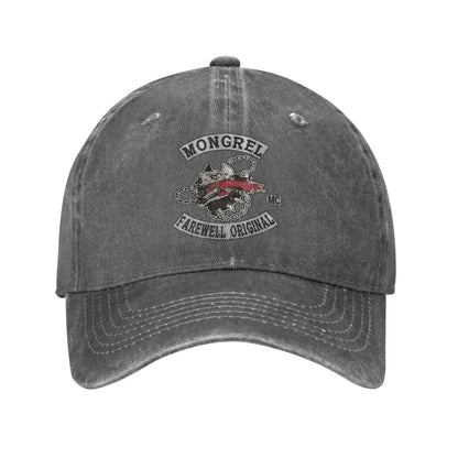 Mongrels Motorcycle Club Washed Trucker Baseball Cap