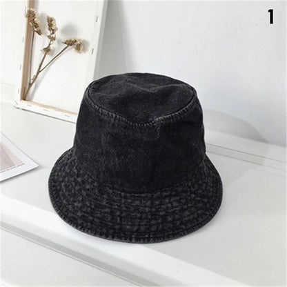 Denim Cotton Unisex Summer Bucket Hat