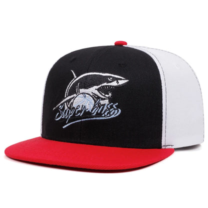 Shark Embroidered Street Baseball Cap