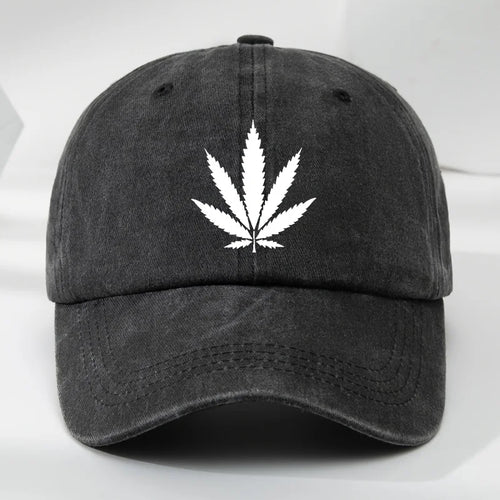 Maple Leaf Printed Retro Duckbill Baseball Hat