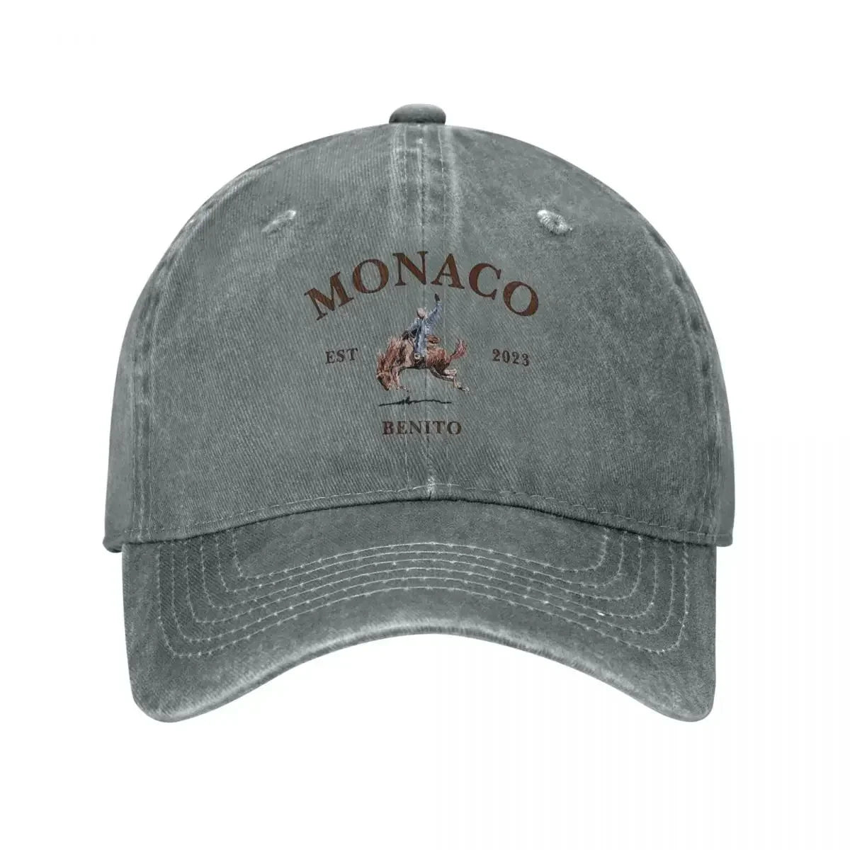 Bad Bunny Nadie Sabe Distressed Denim Baseball Cap