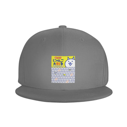 Battle Cats Cartoon Graphic Casual Snapback Cap