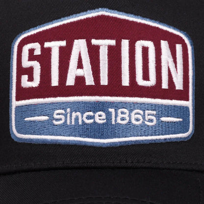 Unisex Baseball Cap Classic STATION Letter Pattern Mesh Cap