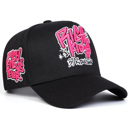 Unisex Rich Kios Letter Embroidered Casual Baseball Cap