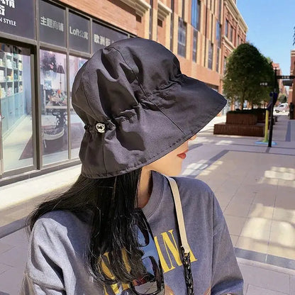 Quick-Dry Summer Bucket Hat Women UV Protection