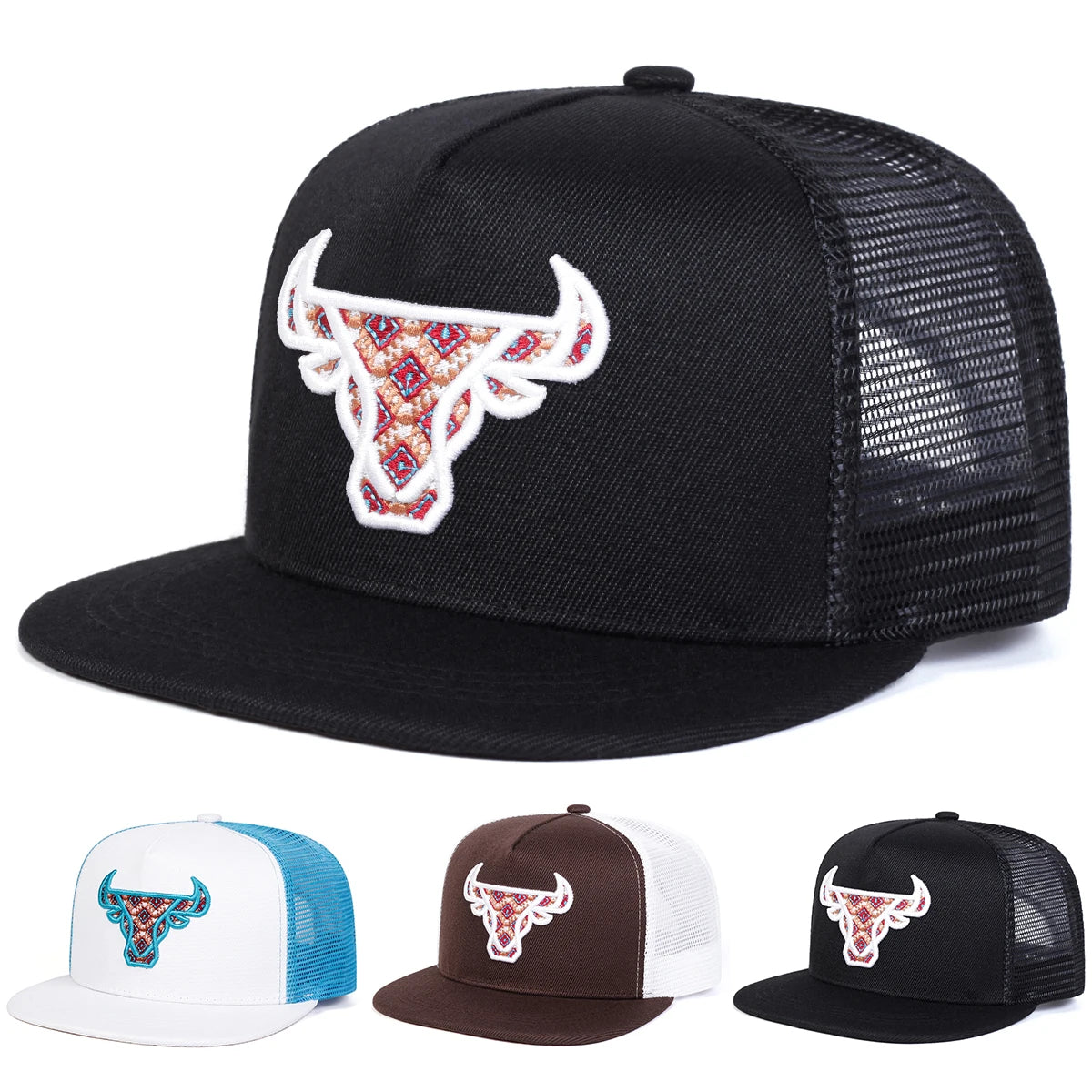 Ox Head Embroidered Baseball Cap